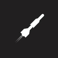 missile icon illustration vector