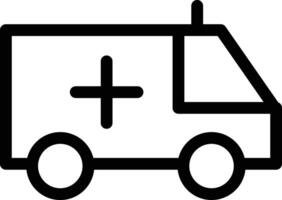 an ambulance icon on a white background vector