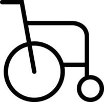 silla de ruedas icono en blanco antecedentes vector