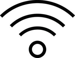 un Wifi símbolo en un blanco antecedentes vector