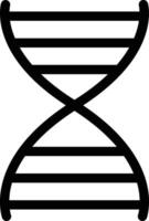 a dna strand icon on a white background vector
