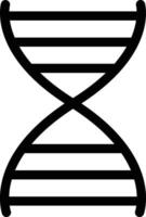 a dna strand icon on a white background vector