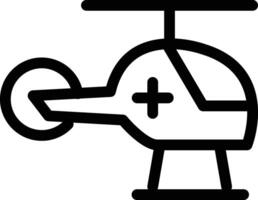 helicóptero icono ilustración vector