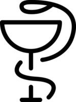 a black and white illustration of a wine glass vector