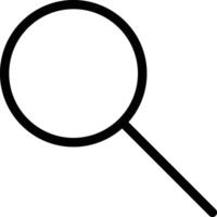 a magnifying glass icon on a white background vector