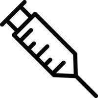 a syringe with a needle on it vector