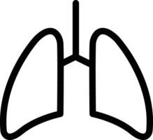 lungs icon on white background vector