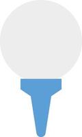 a blue and white round object with a white top vector
