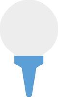 a blue and white round object with a white top vector