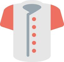 un camisa con rojo y blanco botones vector