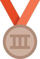 a medal with three points on it vector