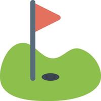 golf course icon vector
