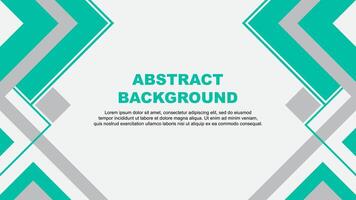 Abstract Background Design Template. Banner Wallpaper Illustration. Teal Green Banner vector