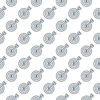 Cryptocurrency Target with Arrow Bitcoin linear seamless pattern vector