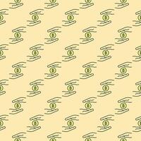 Hands with Bitcoin Token Cryptocurrency colored seamless pattern vector
