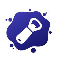 Bottle opener icon, pictogram vector