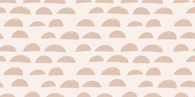 Trendy aesthetic abstract seamless pattern with geometric print. Minimalistic Organic brush stroke, ink texture. Simple design for wallpaper, textile, wrapping, packing, fabric, branding, decoration vector