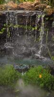 schleppend Bewegung Wasserfall Natur Hintergrund video