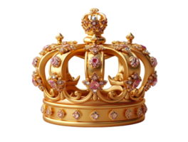 crown icon, 3d illustration design, generate ai png