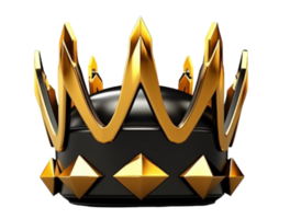 crown icon, 3d illustration design, generate ai png