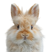 close up portrait of a rabbit's face. generated ai png