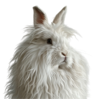 close up portrait of a rabbit's face. generated ai png