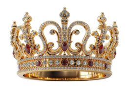 crown icon, 3d illustration design, generate ai png