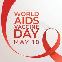 mundo SIDA vacuna día diseño modelo. rojo cinta . cinta imagen. plano diseño. eps 10 vector