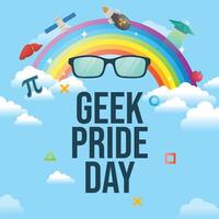 Geek Pride Day design template. geek design. flat design. eps 10. vector