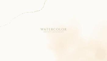 Abstract horizontal watercolor background. Neutral light colored empty space background illustration vector