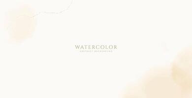 Abstract horizontal watercolor background. Neutral light colored empty space background illustration vector