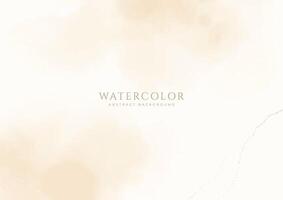 Abstract horizontal watercolor background. Neutral light colored empty space background illustration vector