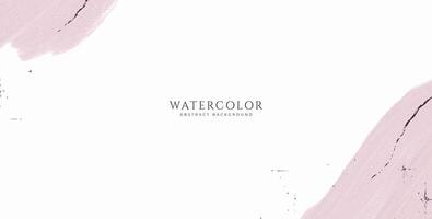 Abstract horizontal watercolor background. Neutral light colored empty space background illustration vector