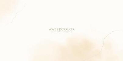 Abstract horizontal watercolor background. Neutral light colored empty space background illustration vector