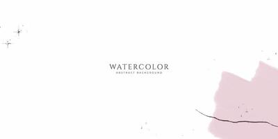 Abstract horizontal watercolor background. Neutral light colored empty space background illustration vector