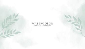 Abstract horizontal watercolor background. Neutral light colored empty space background illustration vector