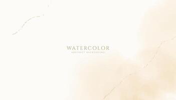 Abstract horizontal watercolor background. Neutral light colored empty space background illustration vector