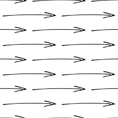 Seamless pattern with doodle arrows