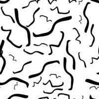 Seamless pattern with sketch squiggle vector