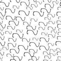 Seamless pattern with sketch squiggle vector