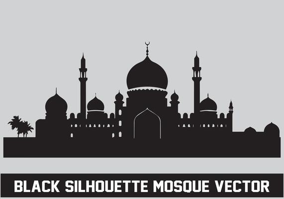 Mosque Siluet Vector Art, Icons, and Graphics for Free Download