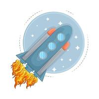 Illustration of rocket vector