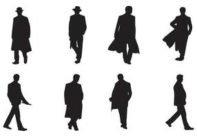 Man Walking Silhouette illustration vector