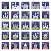 Illustration of castle pack vector