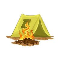 Illustration of camping vector