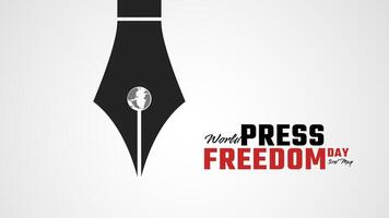 World Press Freedom Day Social Media Post. World Press Freedom Day or World Press Day To Raise Awareness of The Importance of Freedom of The Press. vector