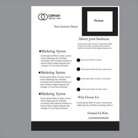 Flyer design template vector