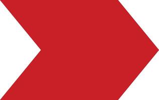 flat Red Minimalist Arrow vector