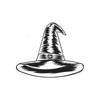 bruja sombrero ilustración diseño vector