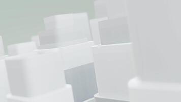 3d background abstract. Satisfying abstract animation. Motion geometric cubes looped video